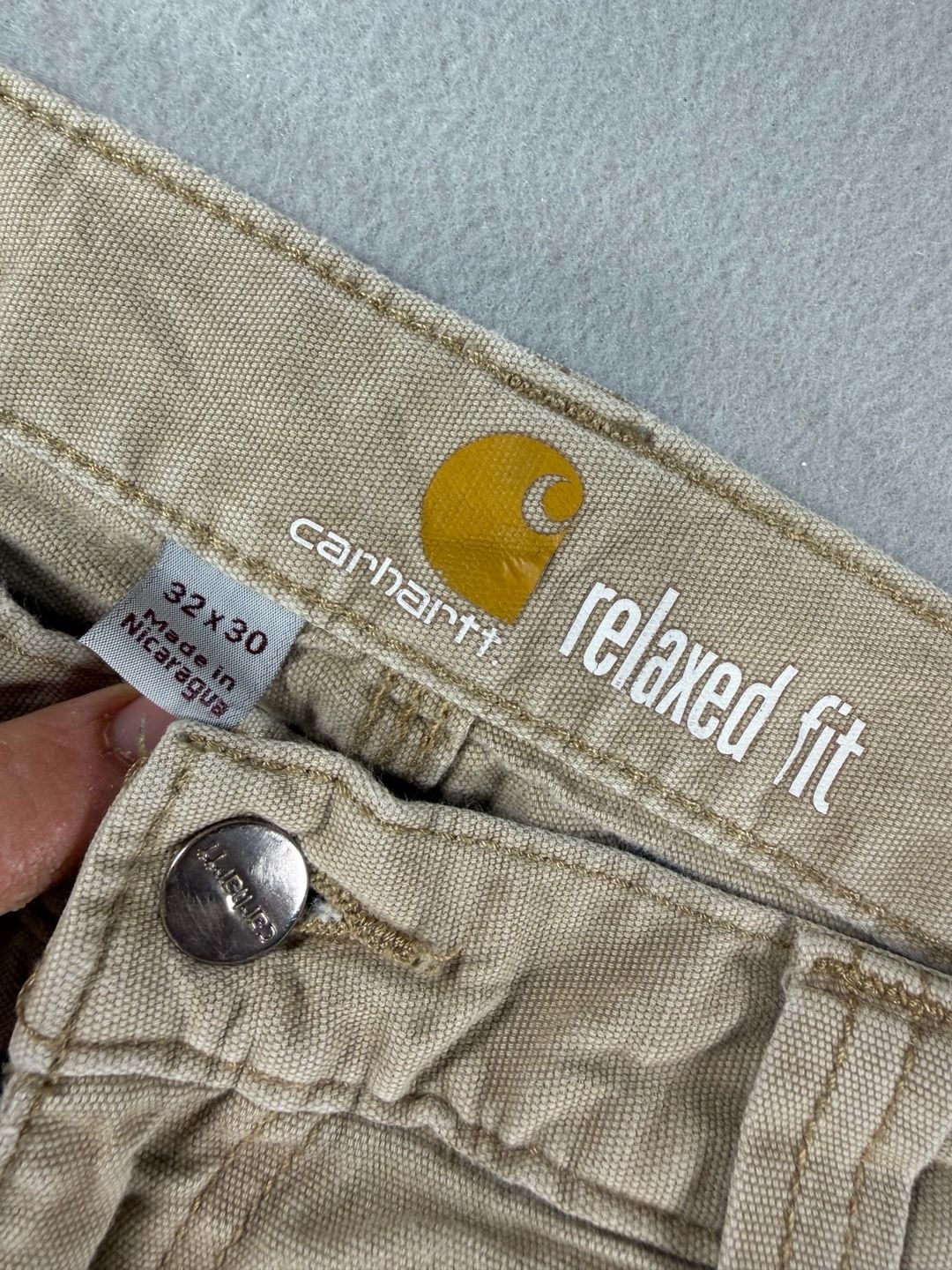Carhartt Relaxed Fit Utility Pants Tan 32x30 11