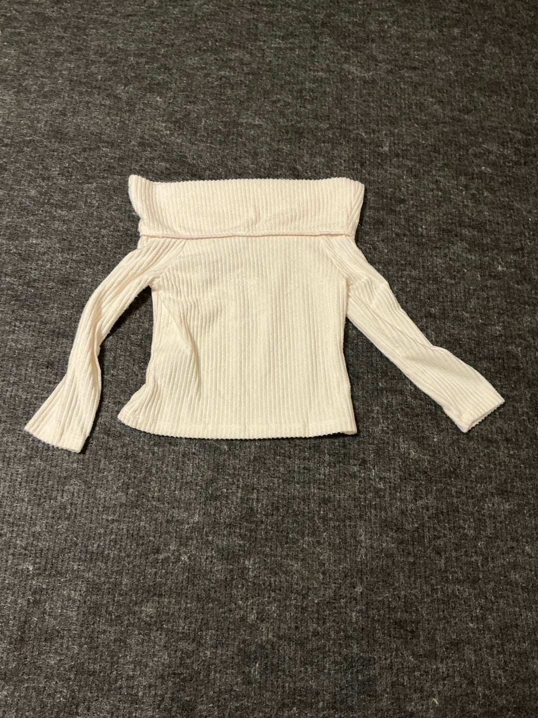 Old Navy Cozeplush Off Shoulder Sweater Girls Size Medium 8 Cream Long Sleeve 8
