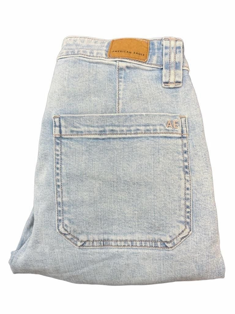 American Eagle Dreamy Drape Baggy Wide Leg Jeans Size 6 12