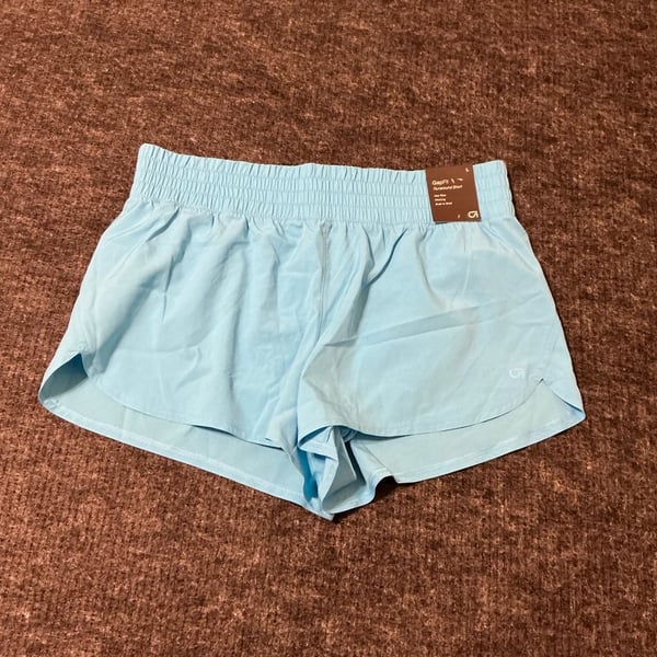 Gap Fit Runaround Athletic Running Shorts Womens Size Large Light Blue