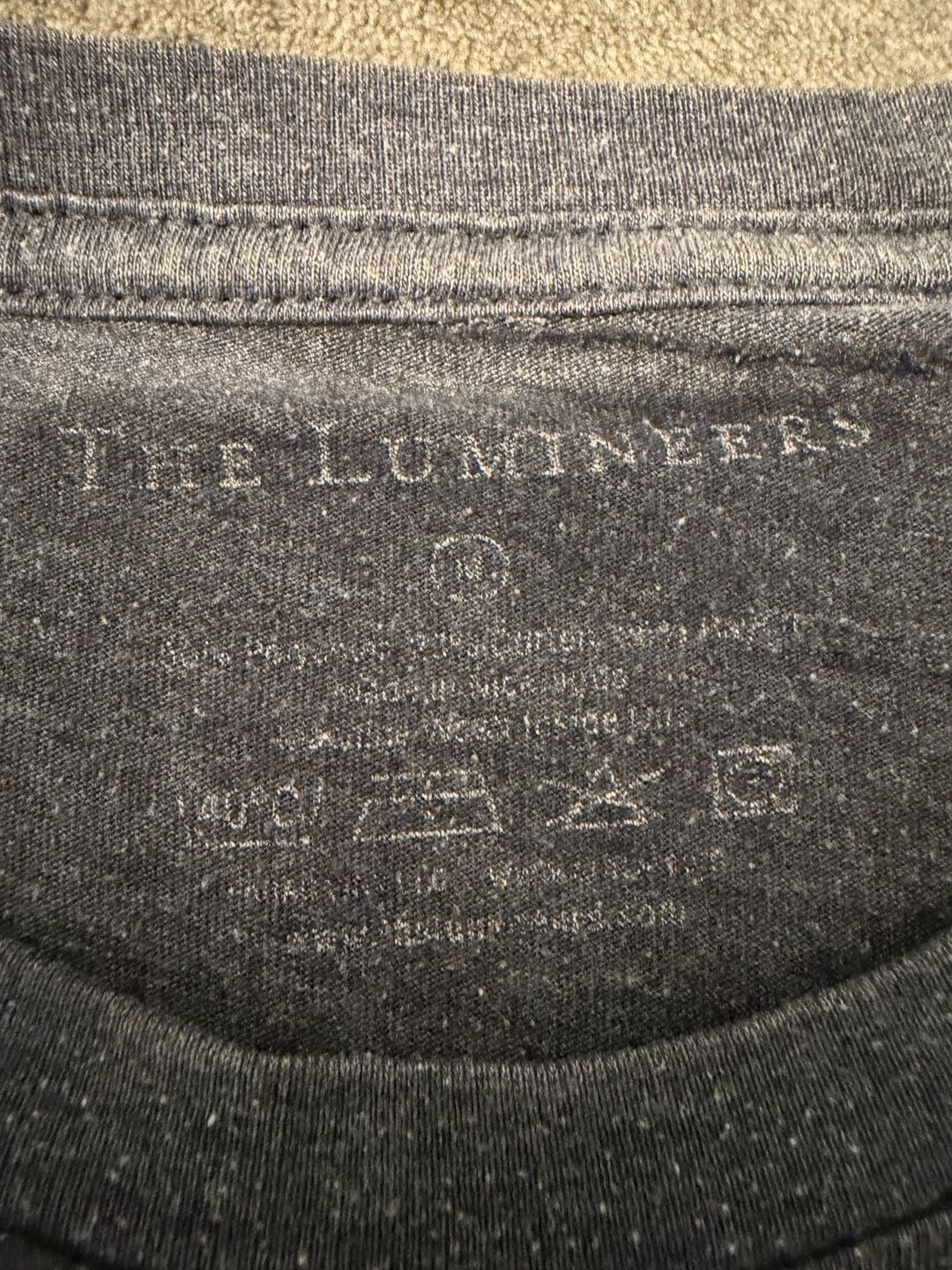 The Lumineers Cleopatra World Tour T-Shirt Size M Gray 3