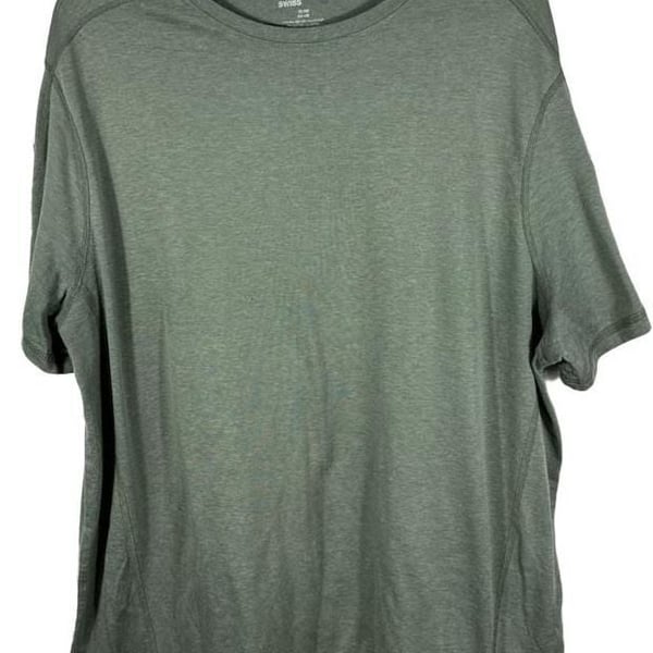 Swiss Tech T-Shirt Size XL Green Short Sleeve Athletic Tee