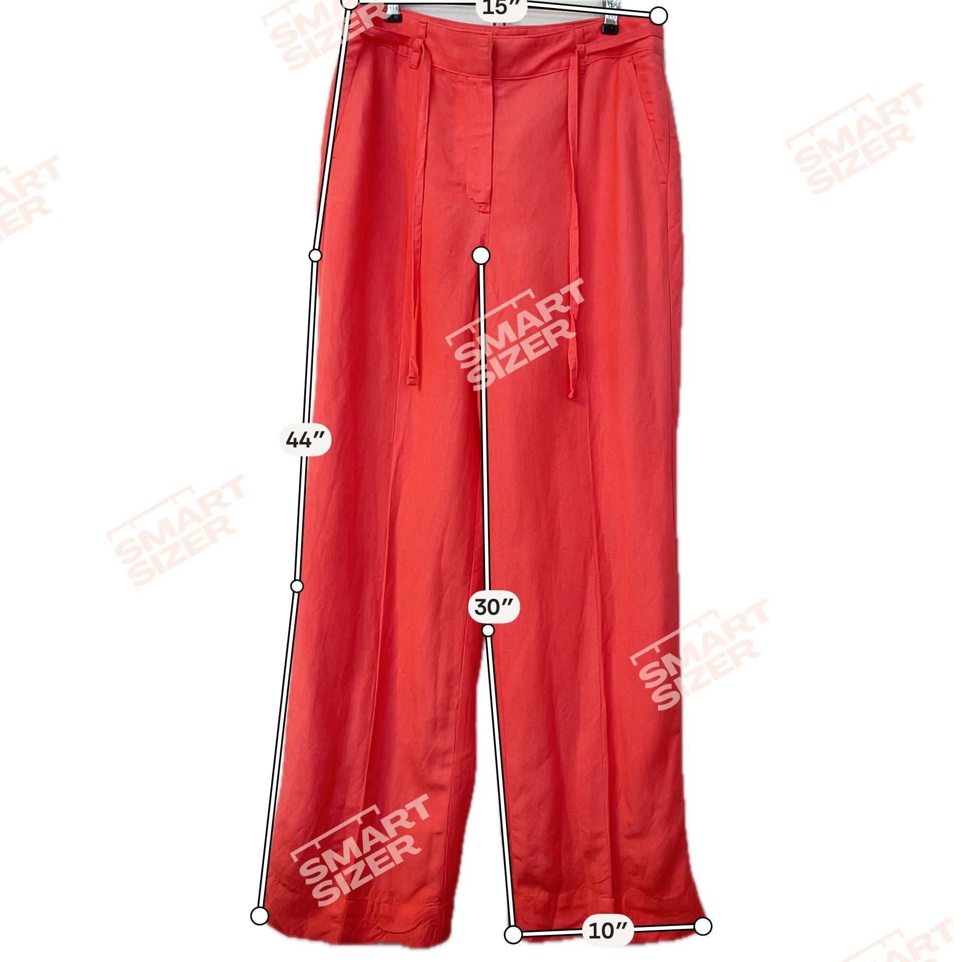 Linen Blend Wide Leg Pants Size 8 Coral Red High Rise Tie Waist
Breezy
Coastal 3
