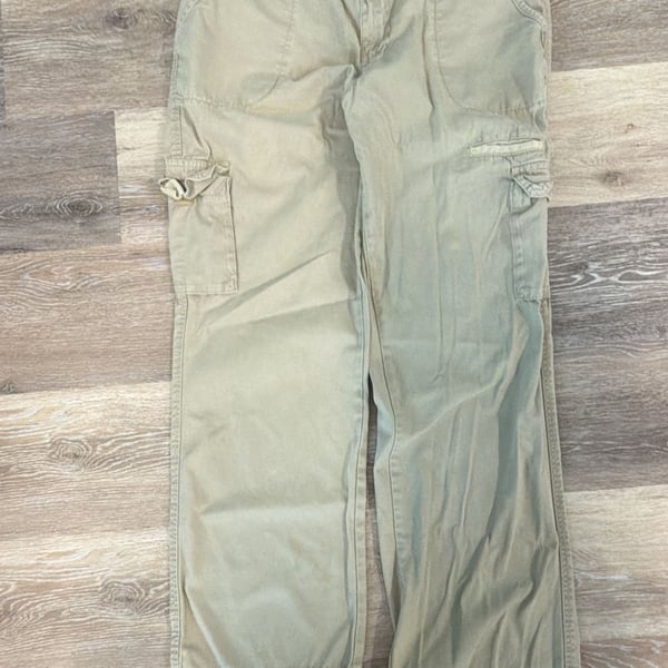 Dickies Cargo Pants Size 12 Regular Khaki Relaxed Fit