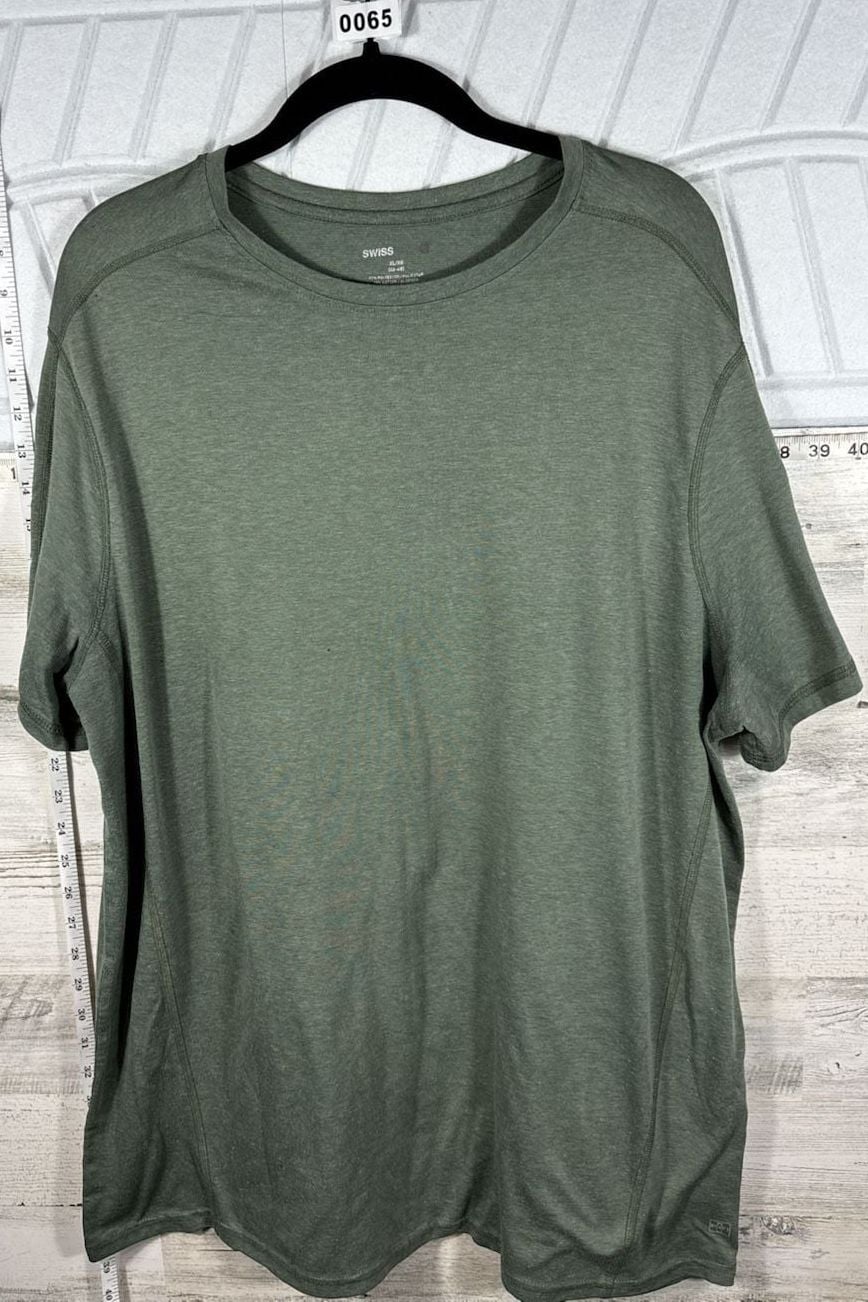 Swiss Tech T-Shirt Size XL Green Short Sleeve Athletic Tee 3