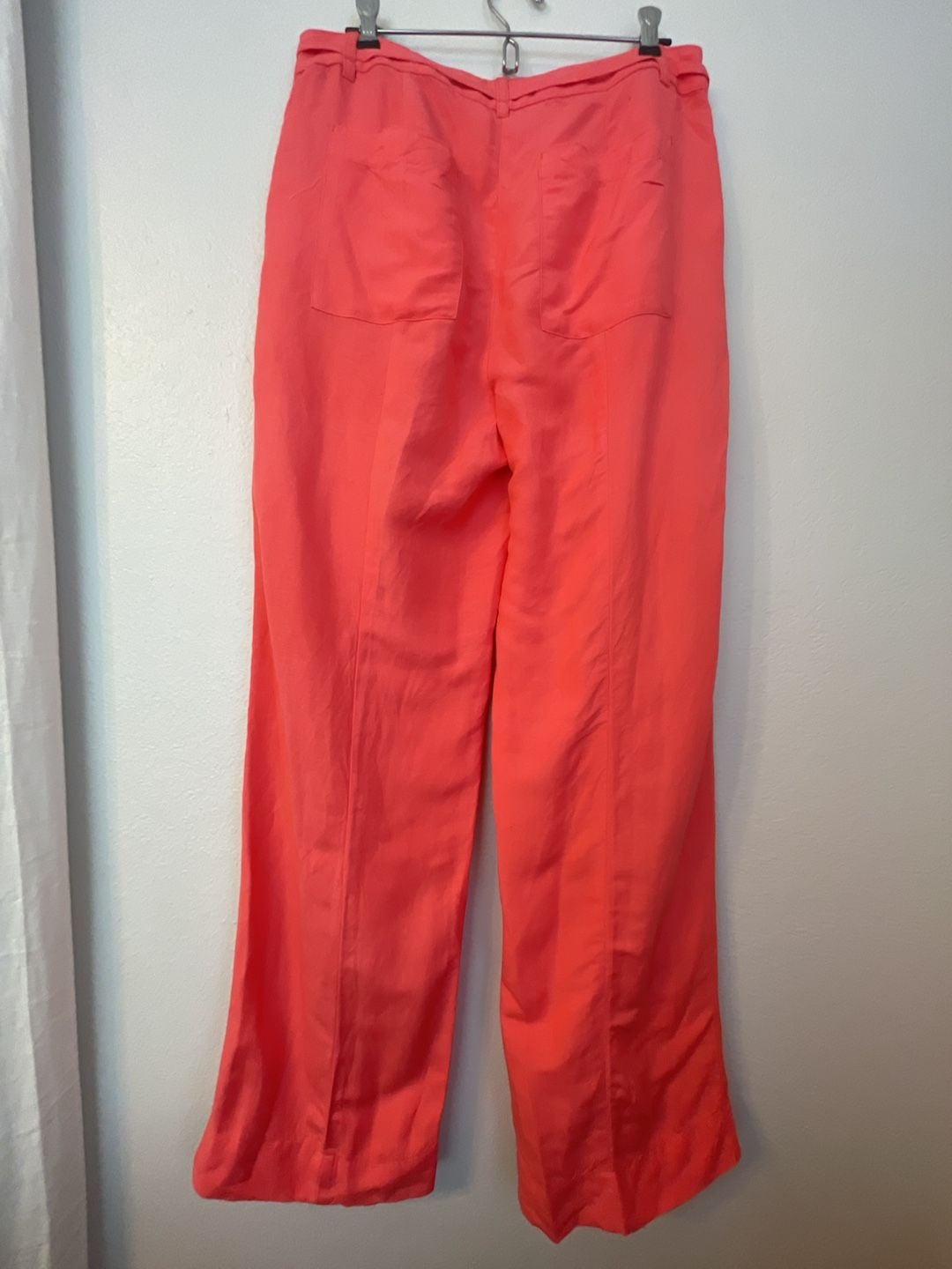 Linen Blend Wide Leg Pants Size 8 Coral Red High Rise Tie Waist
Breezy
Coastal 4