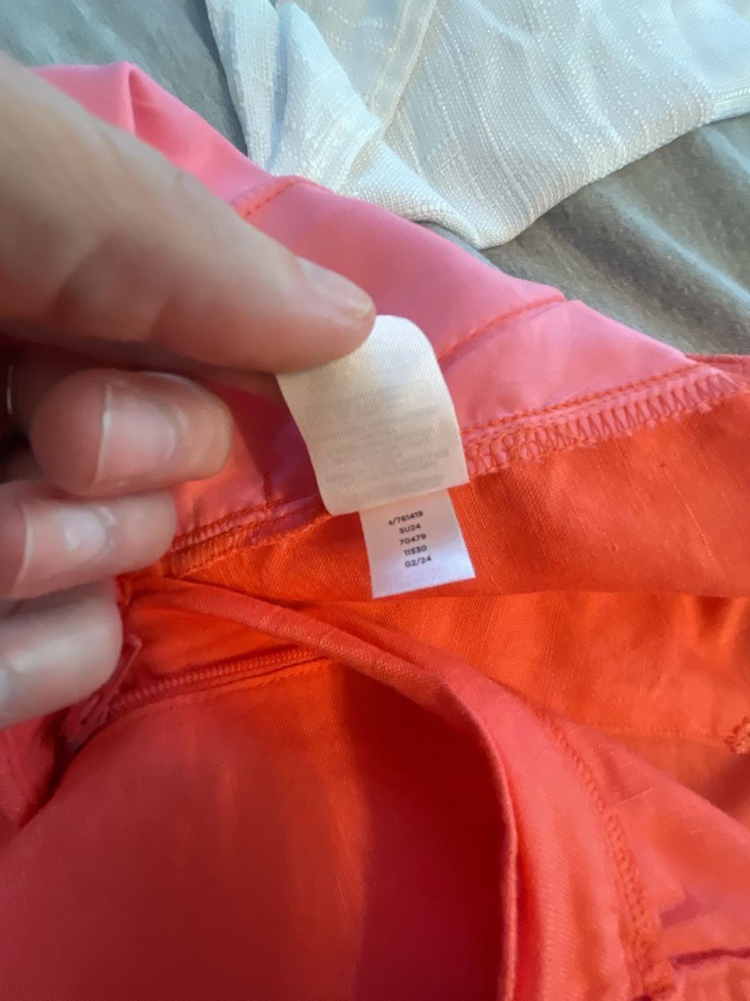Linen Blend Wide Leg Pants Size 8 Coral Red High Rise Tie Waist
Breezy
Coastal 7
