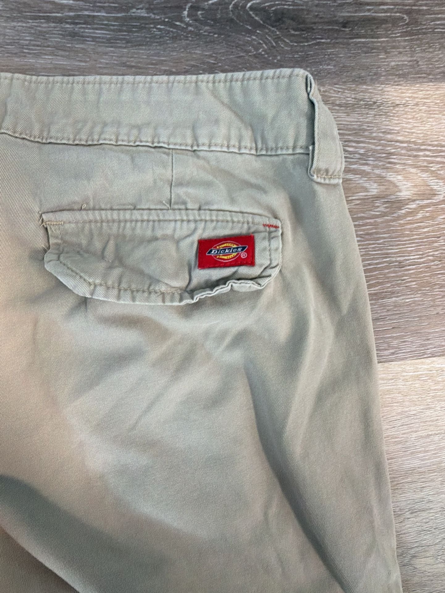 Dickies Cargo Pants Size 12 Regular Khaki Relaxed Fit 7