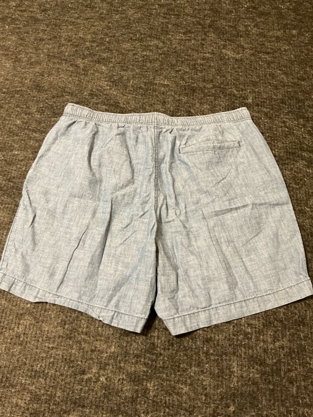 Old Navy Jogger Chambray Drawstring Dock Short Mens Size Large Blue 8