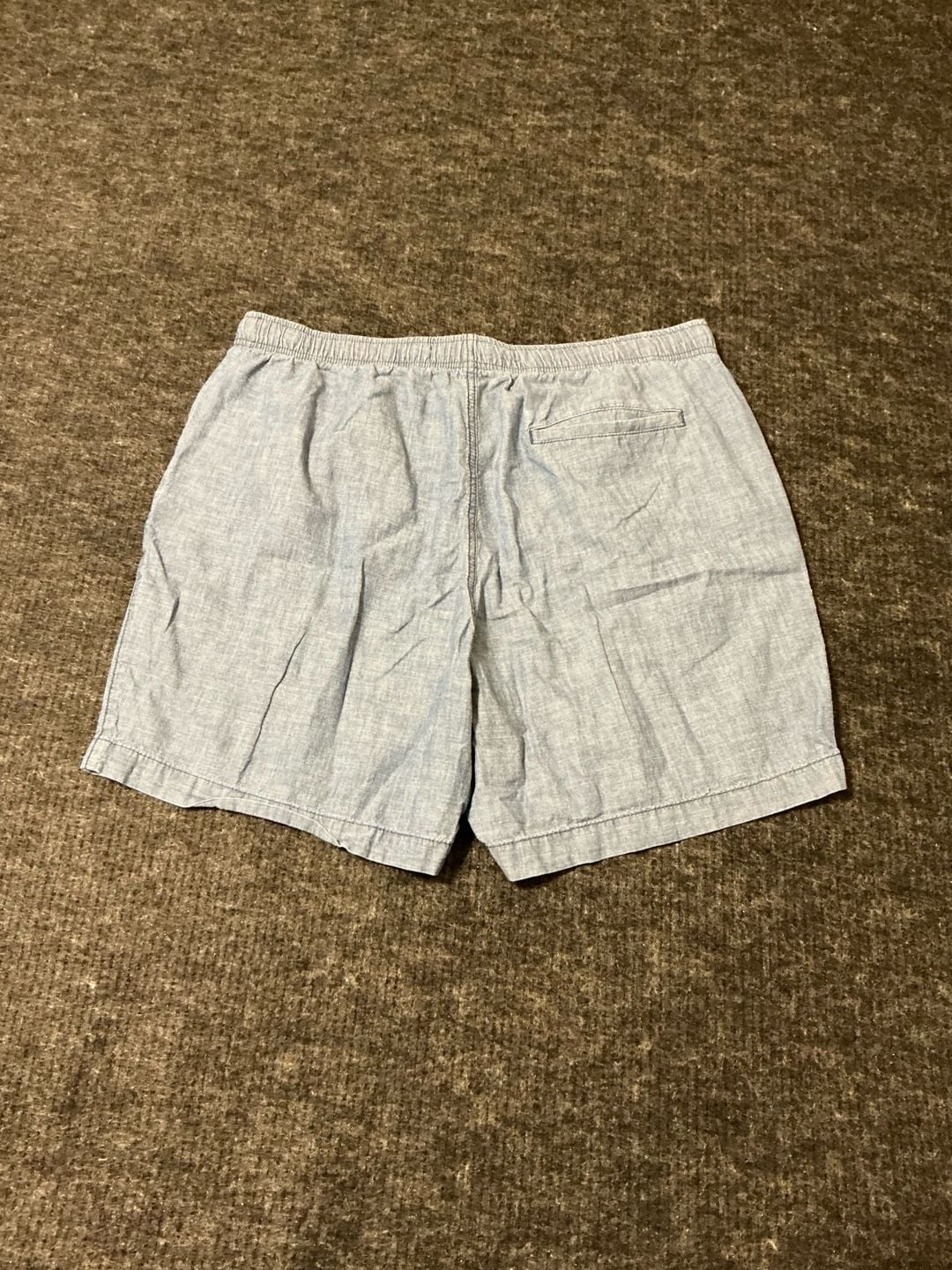 Old Navy Jogger Chambray Drawstring Dock Short Mens Size Large Blue 9