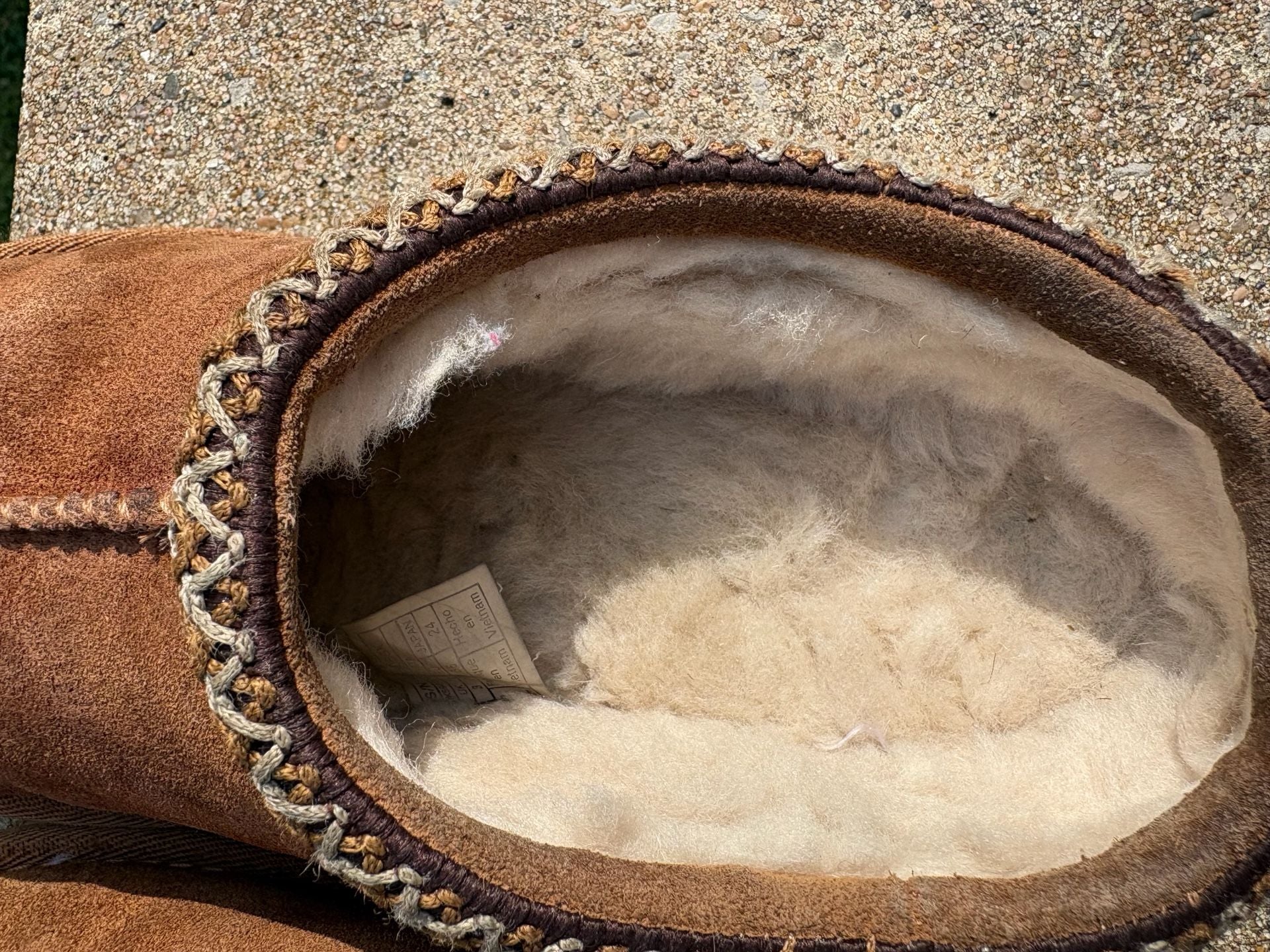 UGG Tasman Slipper Size 4 Chestnut Suede 4