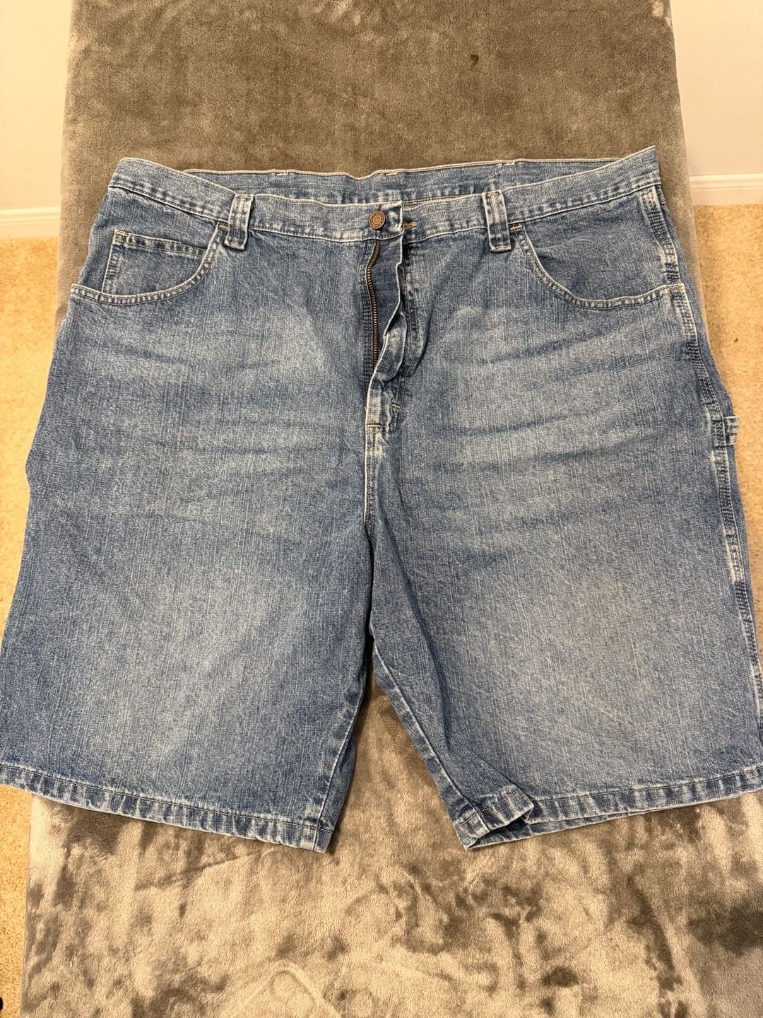 Wrangler Carpenter Shorts Size 42 REG Blue Denim 2