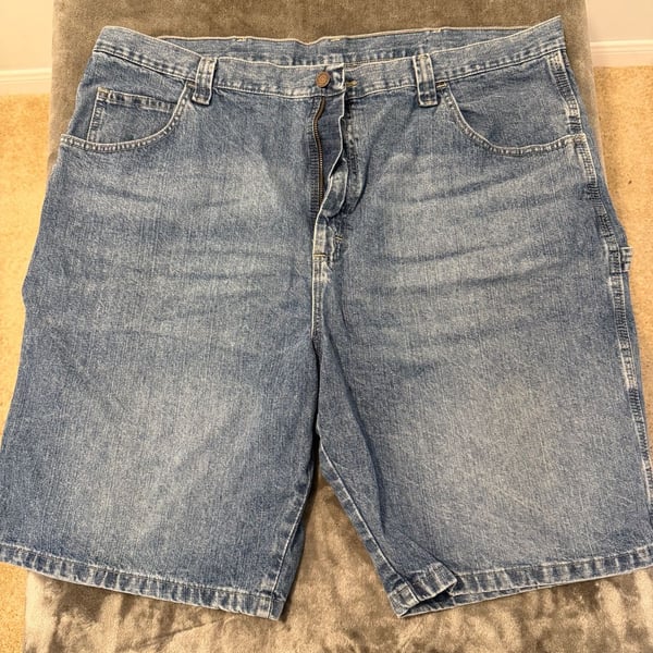 Wrangler Carpenter Shorts Size 42 REG Blue Denim