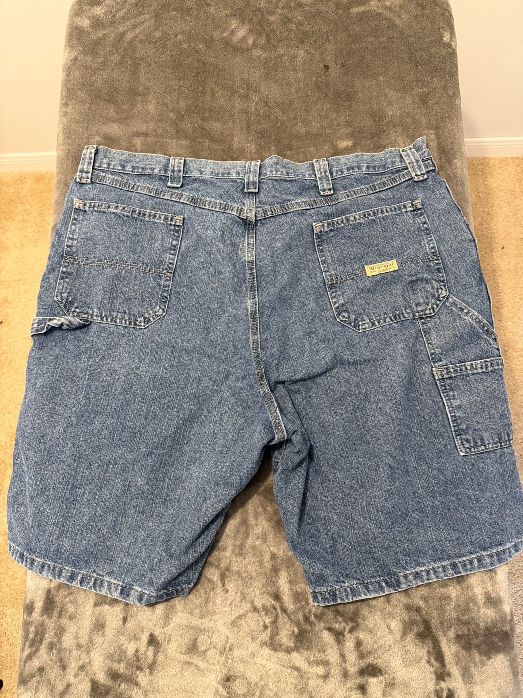 Wrangler Carpenter Shorts Size 42 REG Blue Denim 3