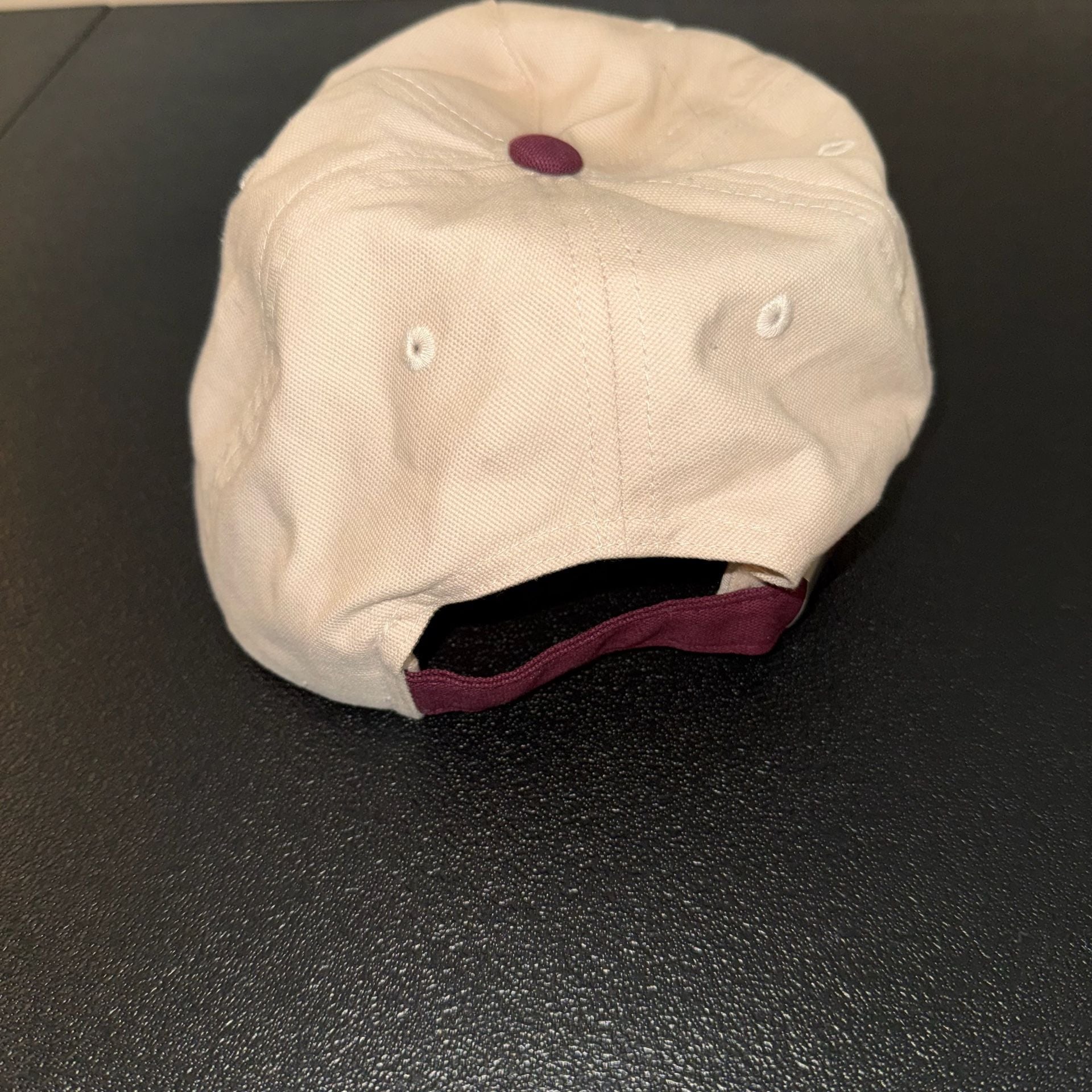 West Coast Motor Club Cap Cream Burgundy Motorcycle 5