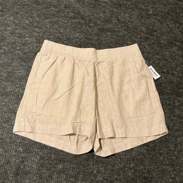 Old Navy Mid-Rise Pull-On Beach Denim Shorts Womens Size Large Medium 