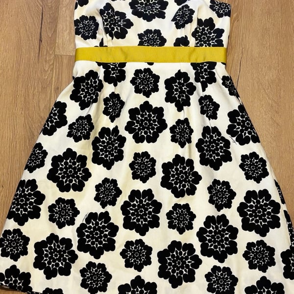 Milly Floral Strapless Dress Size 8