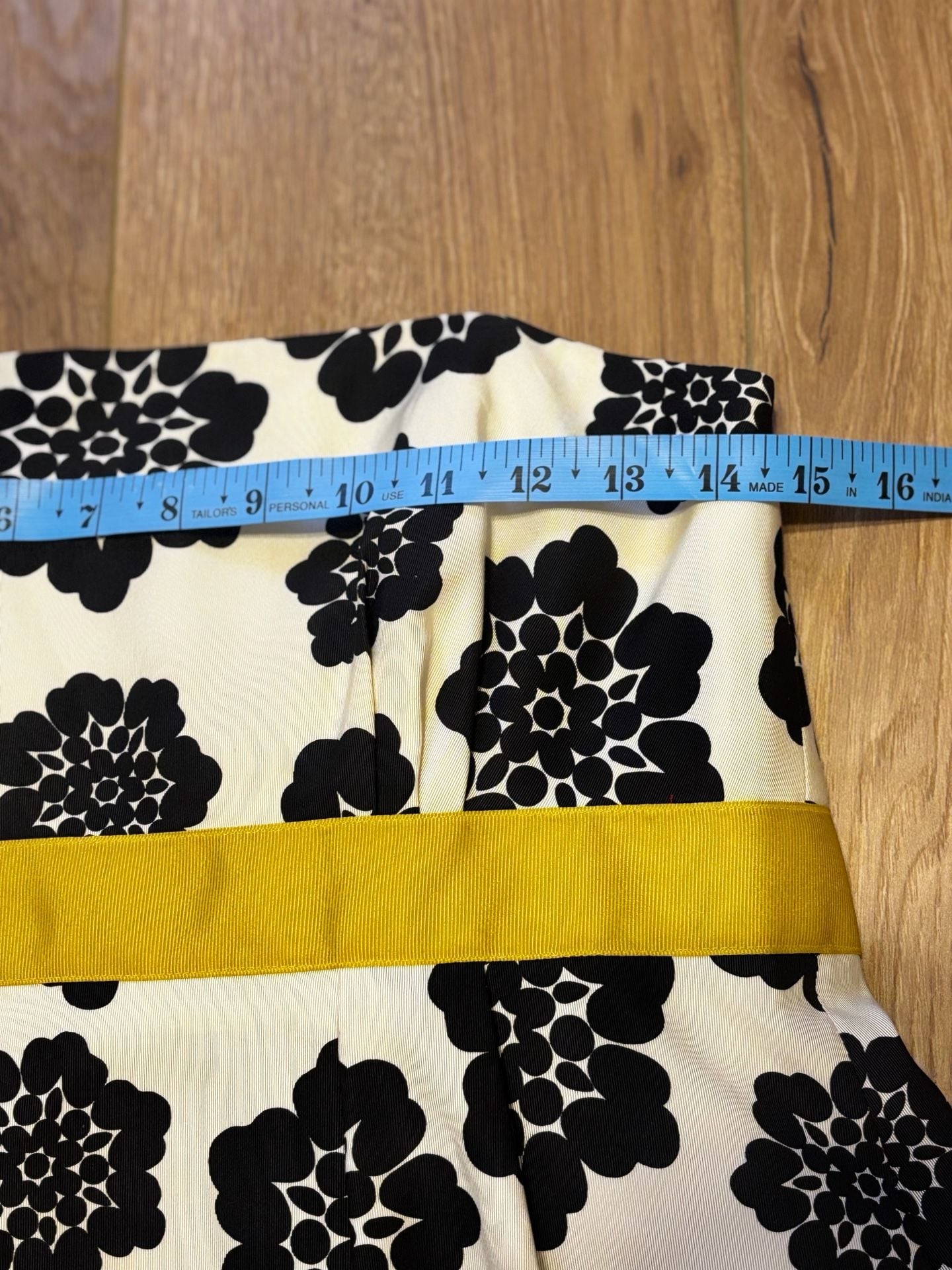 Milly Floral Strapless Dress Size 8 10