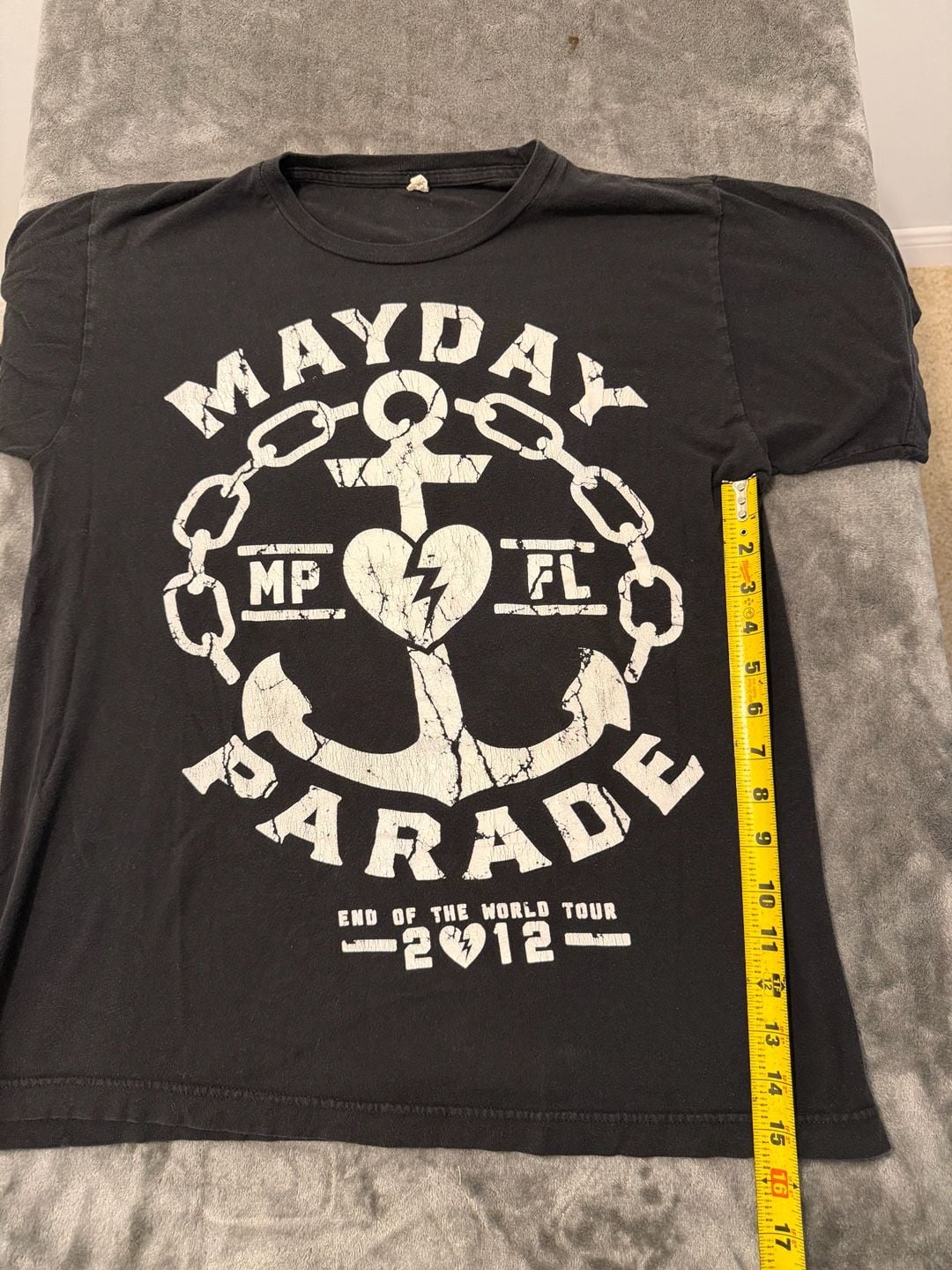 Mayday Parade End Of The World Tour 2012 Band T-Shirt Black 5
