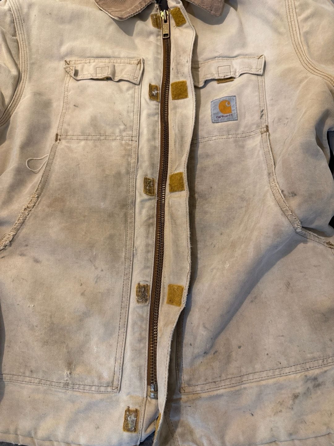 Carhartt Duck Traditional Coat Jacket White Natural 5