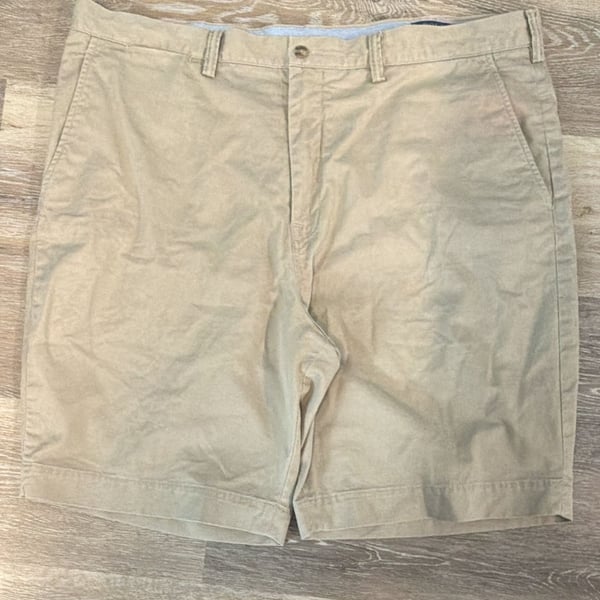 Polo Ralph Lauren Shorts Size 40 Tan Stretch Classic Fit Chino