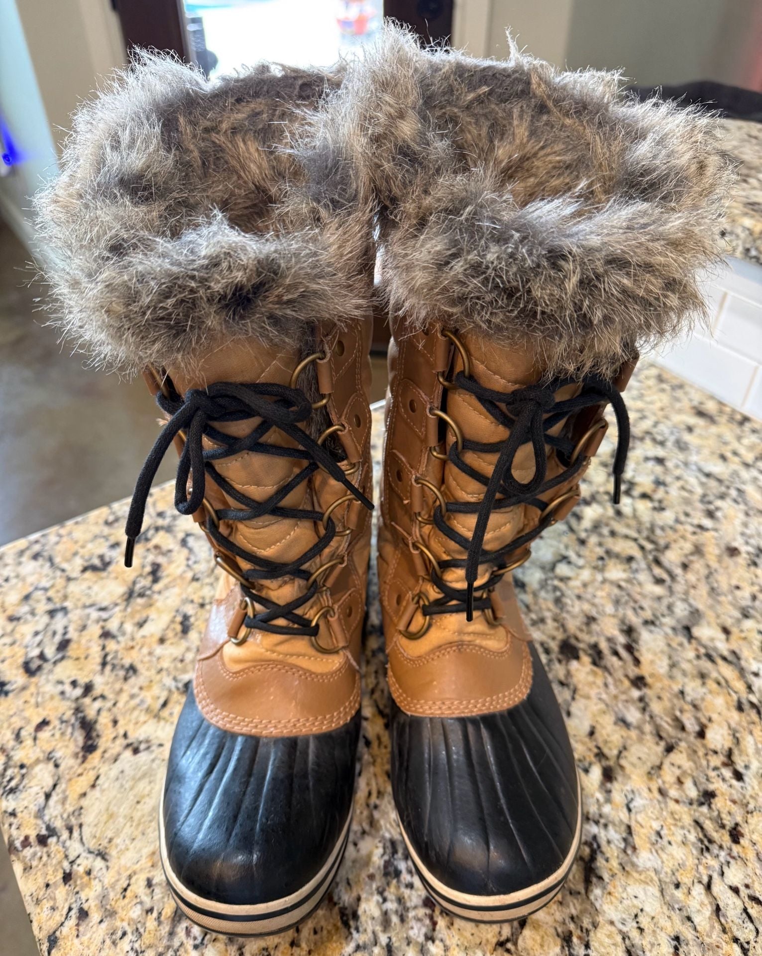 Sorel Tofino II Waterproof Faux Fur Winter Boots Brown 4