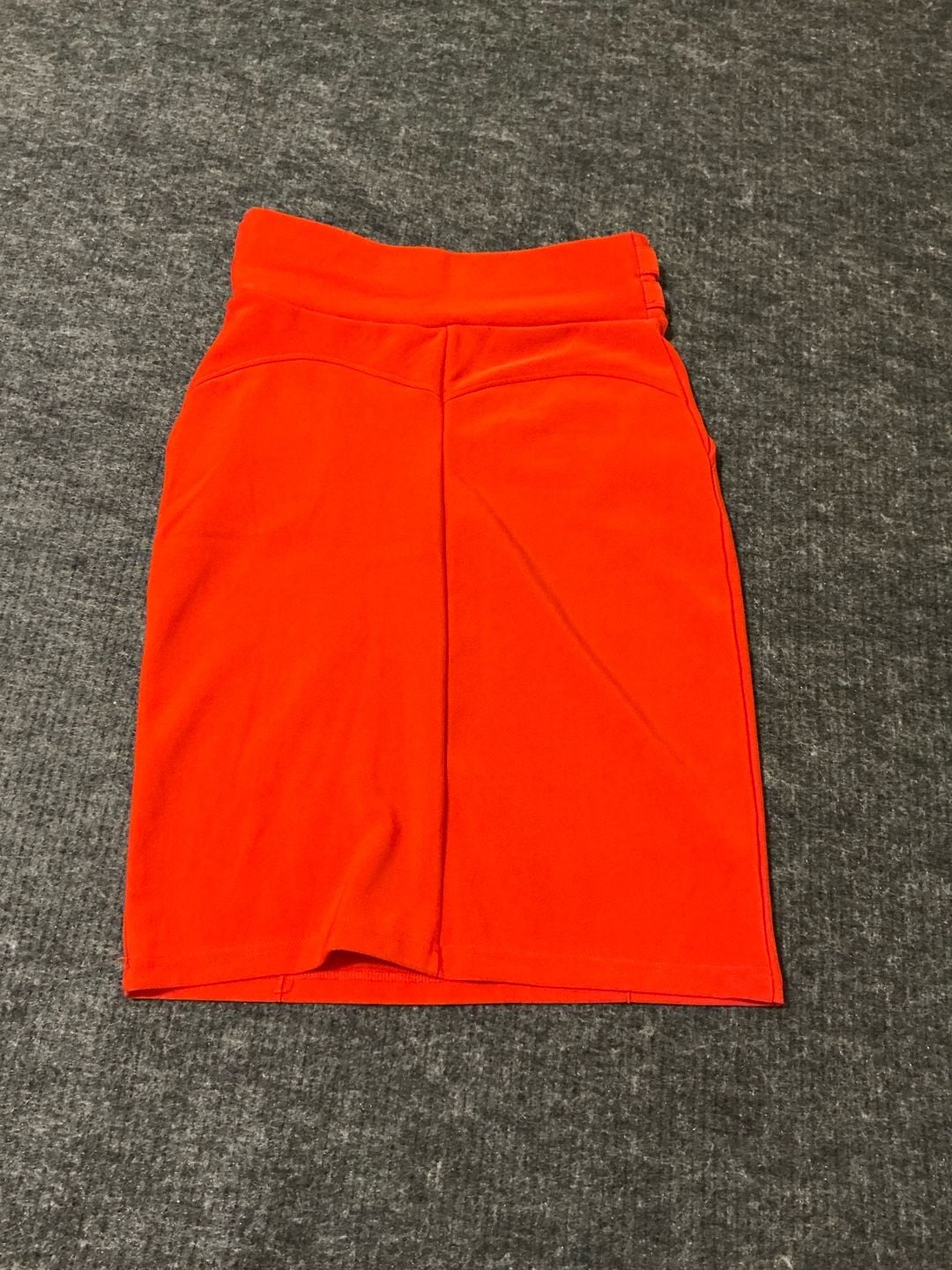 Harper By Block Pencil Skirt Womens Size Medium Orange Button Accent Midi 6