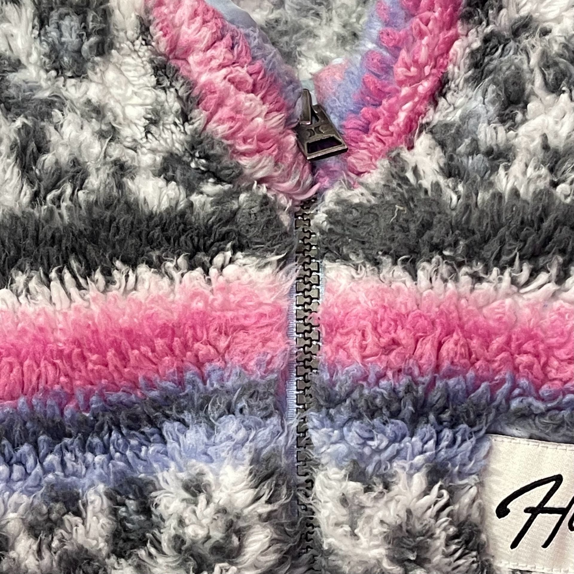 Hurley Quarter-Zip Sherpa Fleece Jacket Size XS 4/5 Multicolored 5