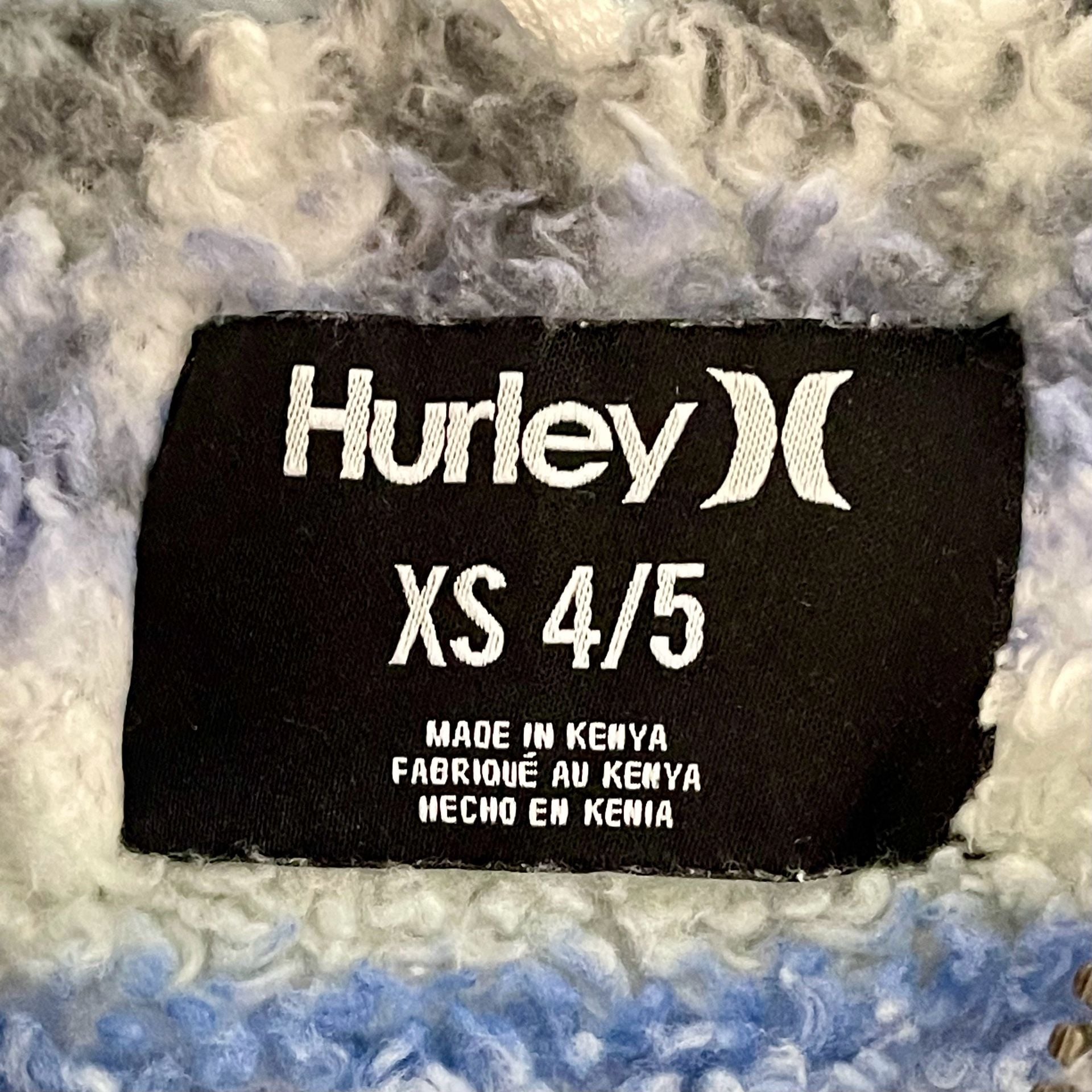 Hurley Quarter-Zip Sherpa Fleece Jacket Size XS 4/5 Multicolored 6