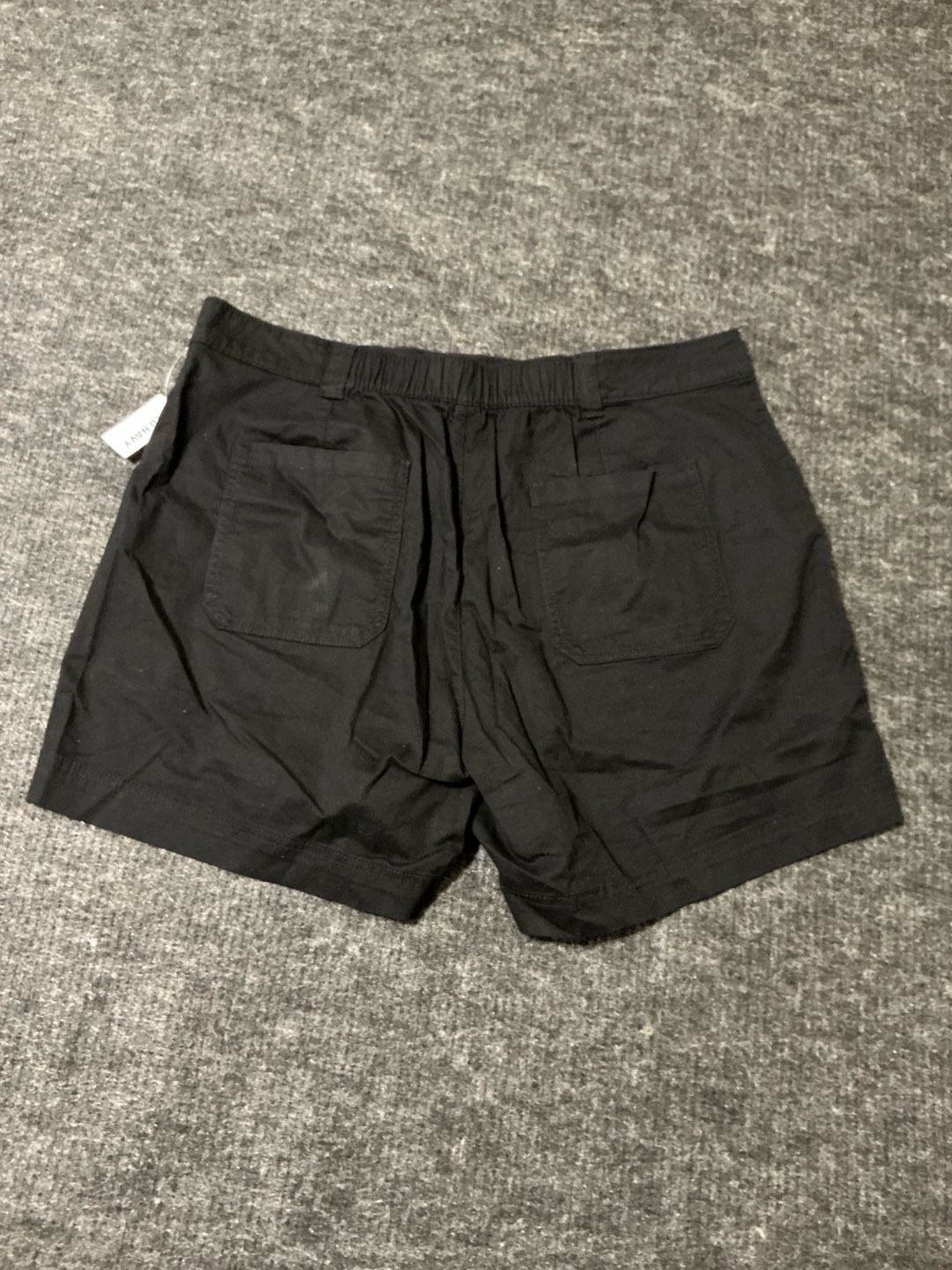 Old Navy Utility Cargo Shorts Womens Size XL Black Cotton Casual Pockets 9