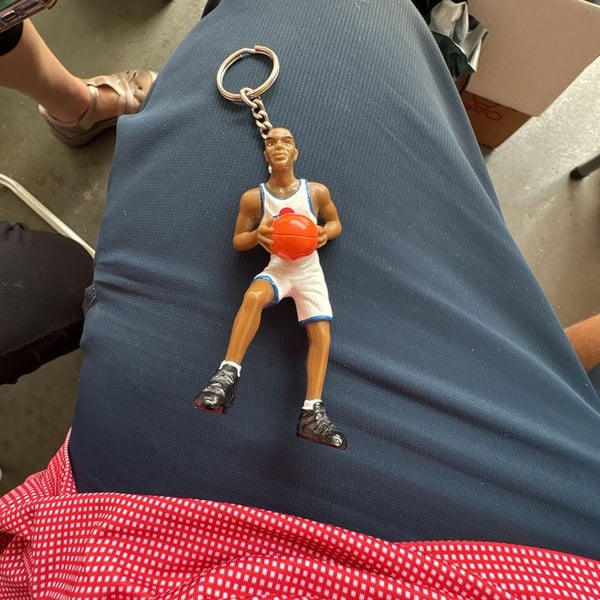 Michael Jordan Basketball Player Figure Keychain