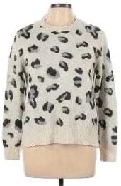 Simply Style Leopard Crew Neck Sweater 2