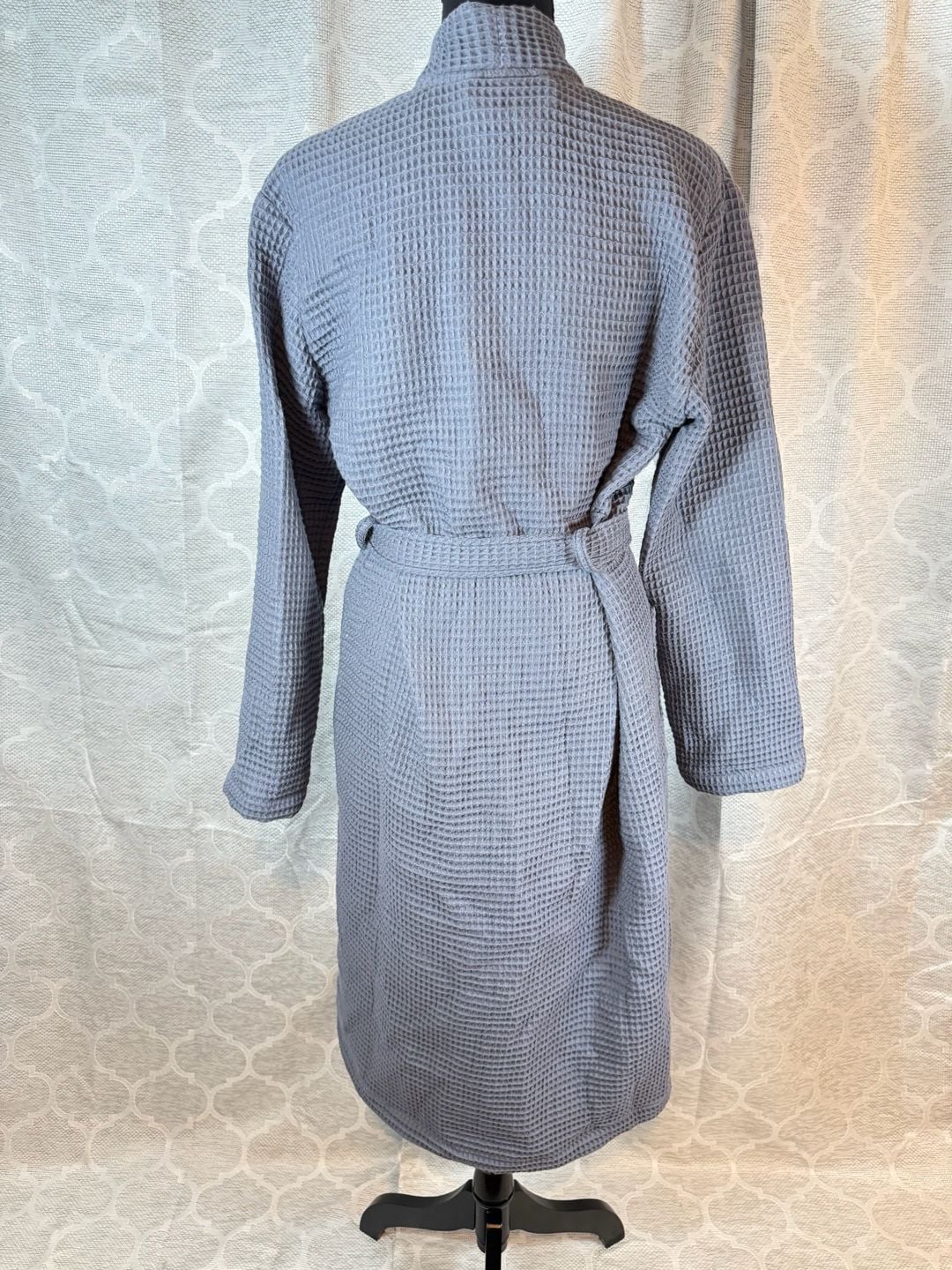 Quince Organic Cotton Turkish Waffle Robe Size XS Gray 5