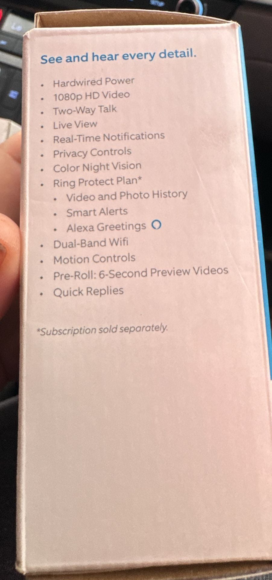 Ring Wired Doorbell Plus Satin Nickel Smart Wi-Fi Video Doorbell 2
