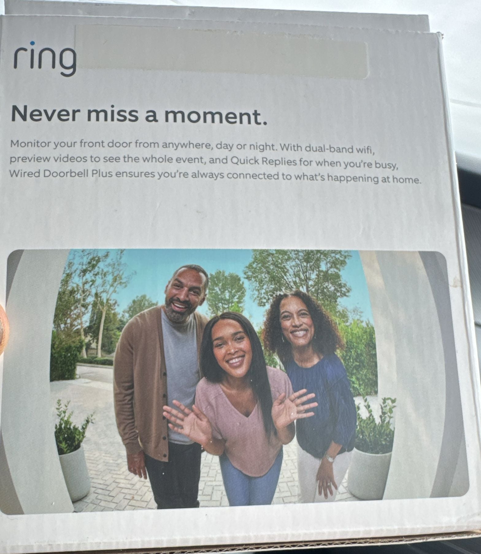 Ring Wired Doorbell Plus Satin Nickel Smart Wi-Fi Video Doorbell 3