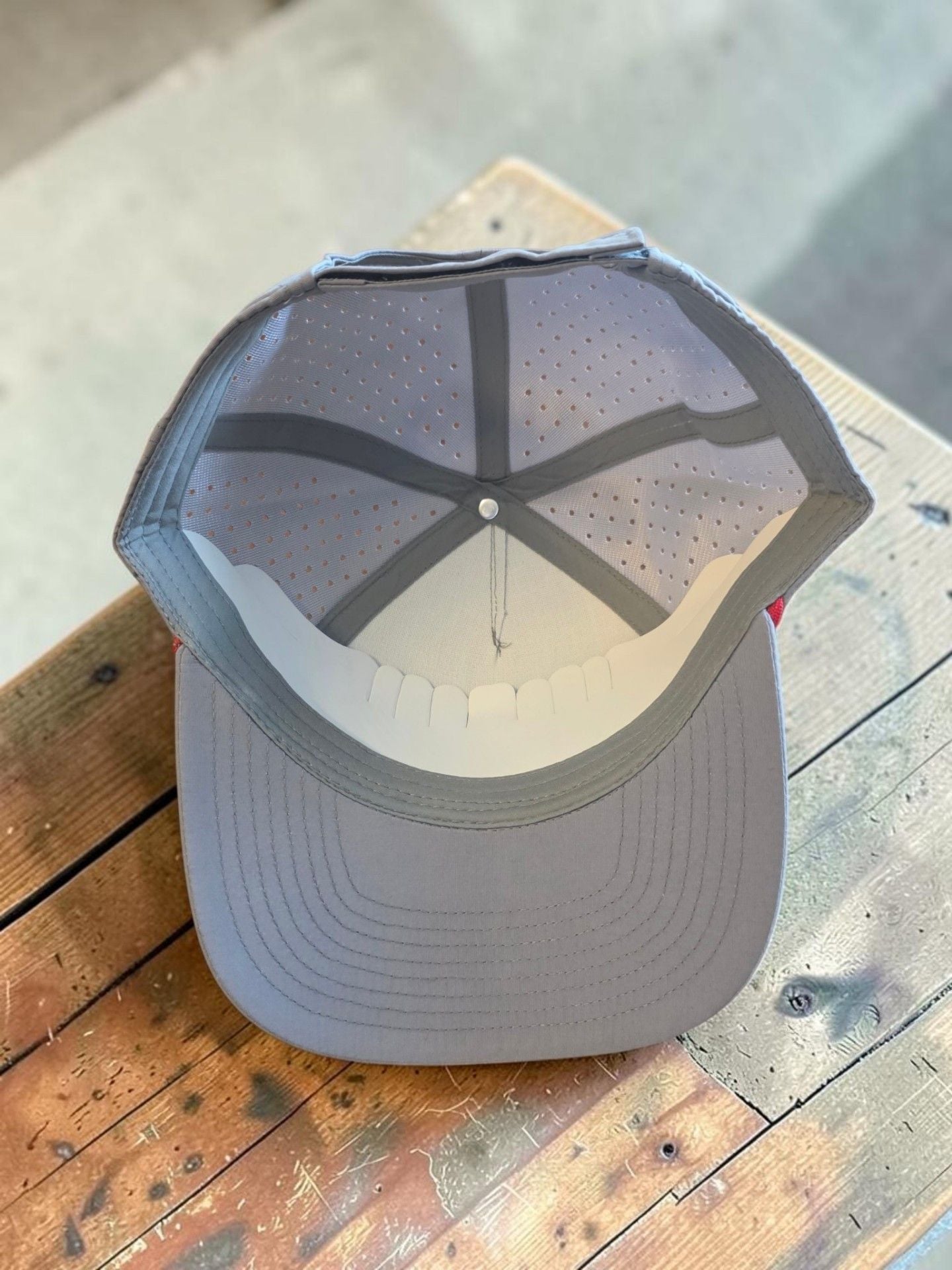 USA 5-Panel Hat Gray Snapback 3
