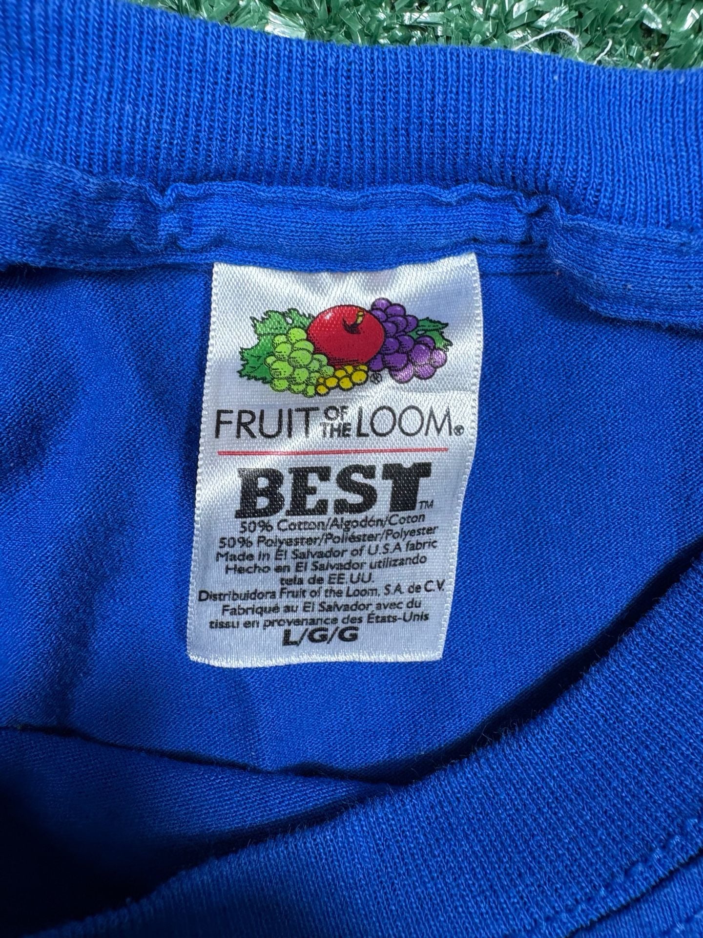 Fruit of the Loom Skate City Hockey T-Shirt Size L Blue Number 8 3