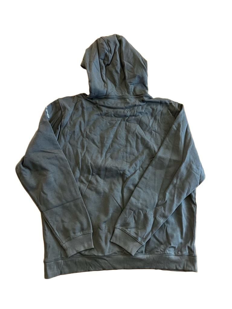 Columbia Hoodie Women’s 1X Green Graphic Logo Pullover Sweatshirt Plus Size 8