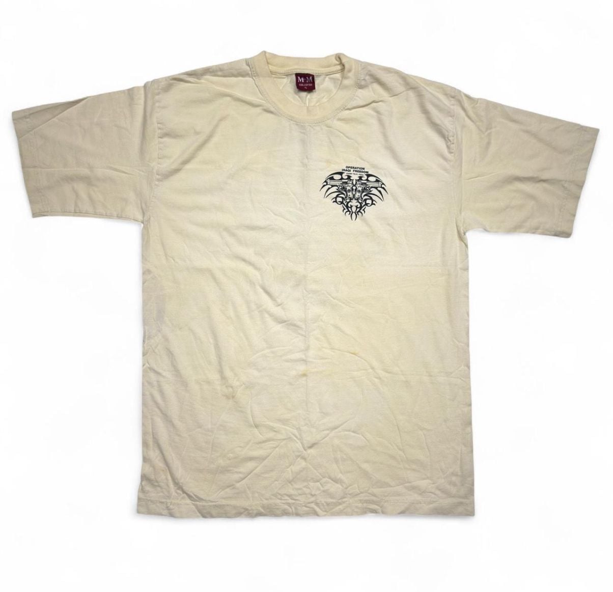 M&M Cool Cotton Operation Iraqi Freedom T-Shirt XL Yellow 2