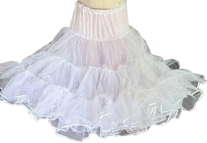 White Crinoline Petticoat Underskirt 3