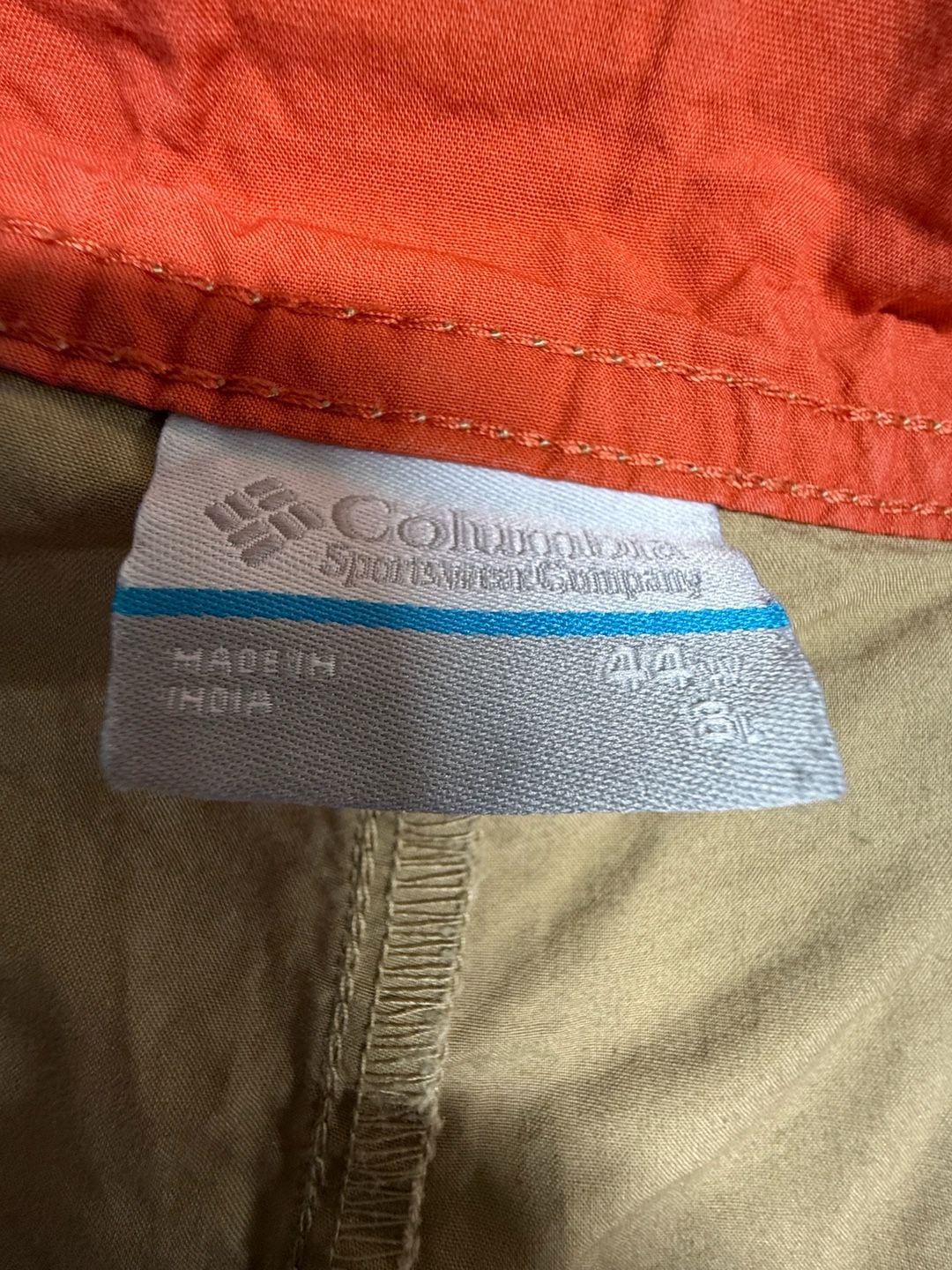 Columbia Washed Out Shorts Size 44W Tan Cotton Casual 4