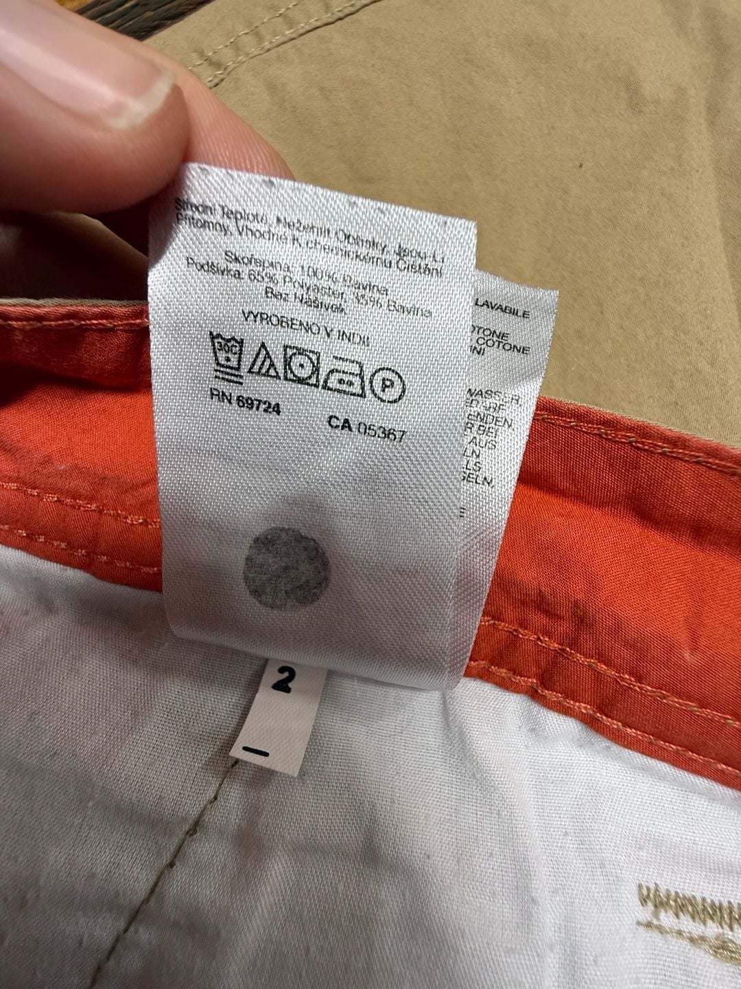 Columbia Washed Out Shorts Size 44W Tan Cotton Casual 6