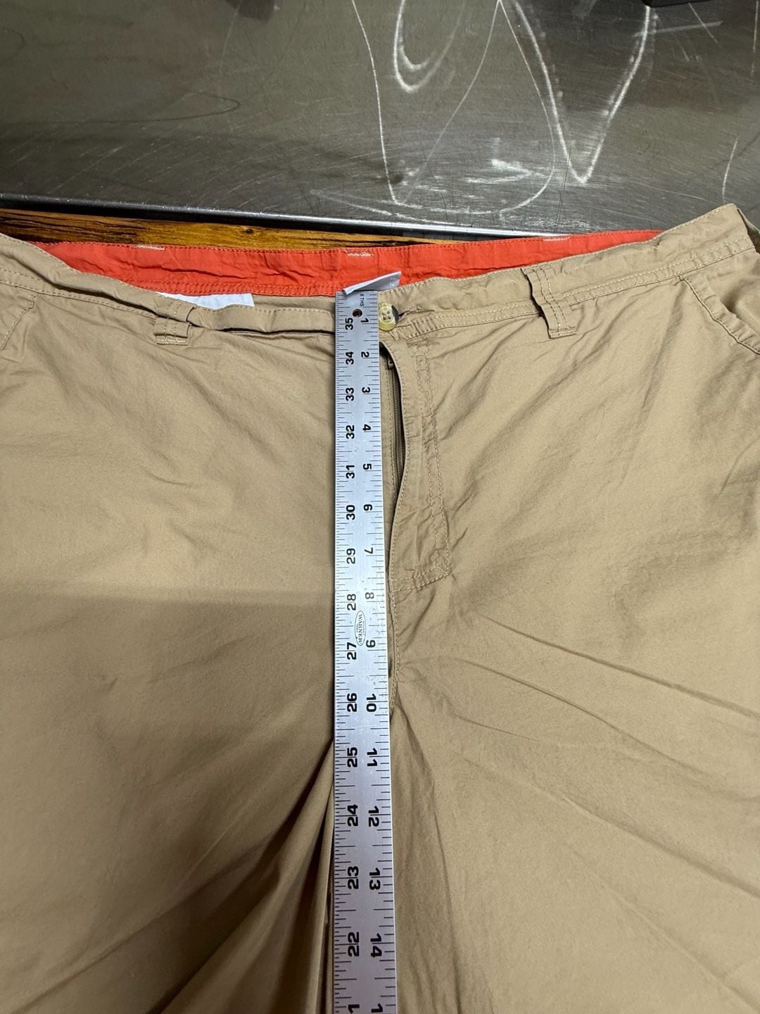 Columbia Washed Out Shorts Size 44W Tan Cotton Casual 9