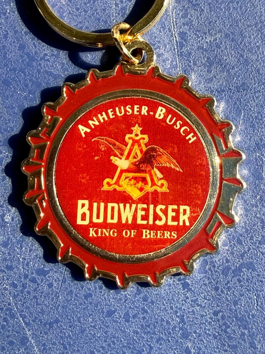 1980s Budweiser in Bottles Keychain 3” 3