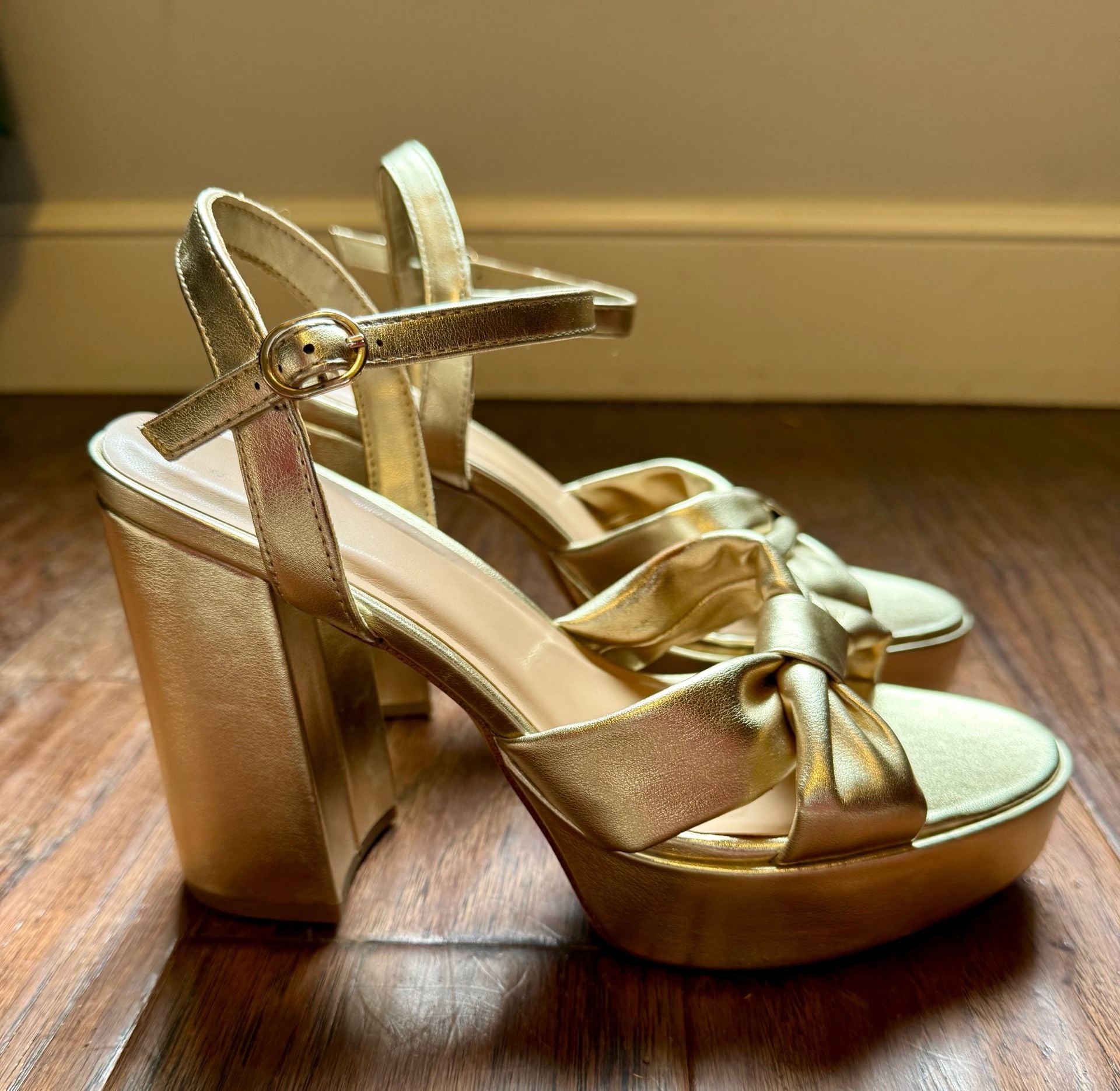 Target dupe for J. Renee Burkett Linen Bow Platform Dress Sandals 3