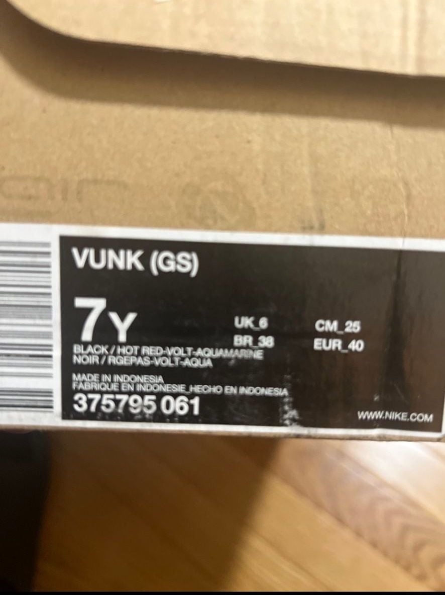 Nike Vunk ( GS) Style # 375795-061 Size 3.5 New/ Dead Stock 6