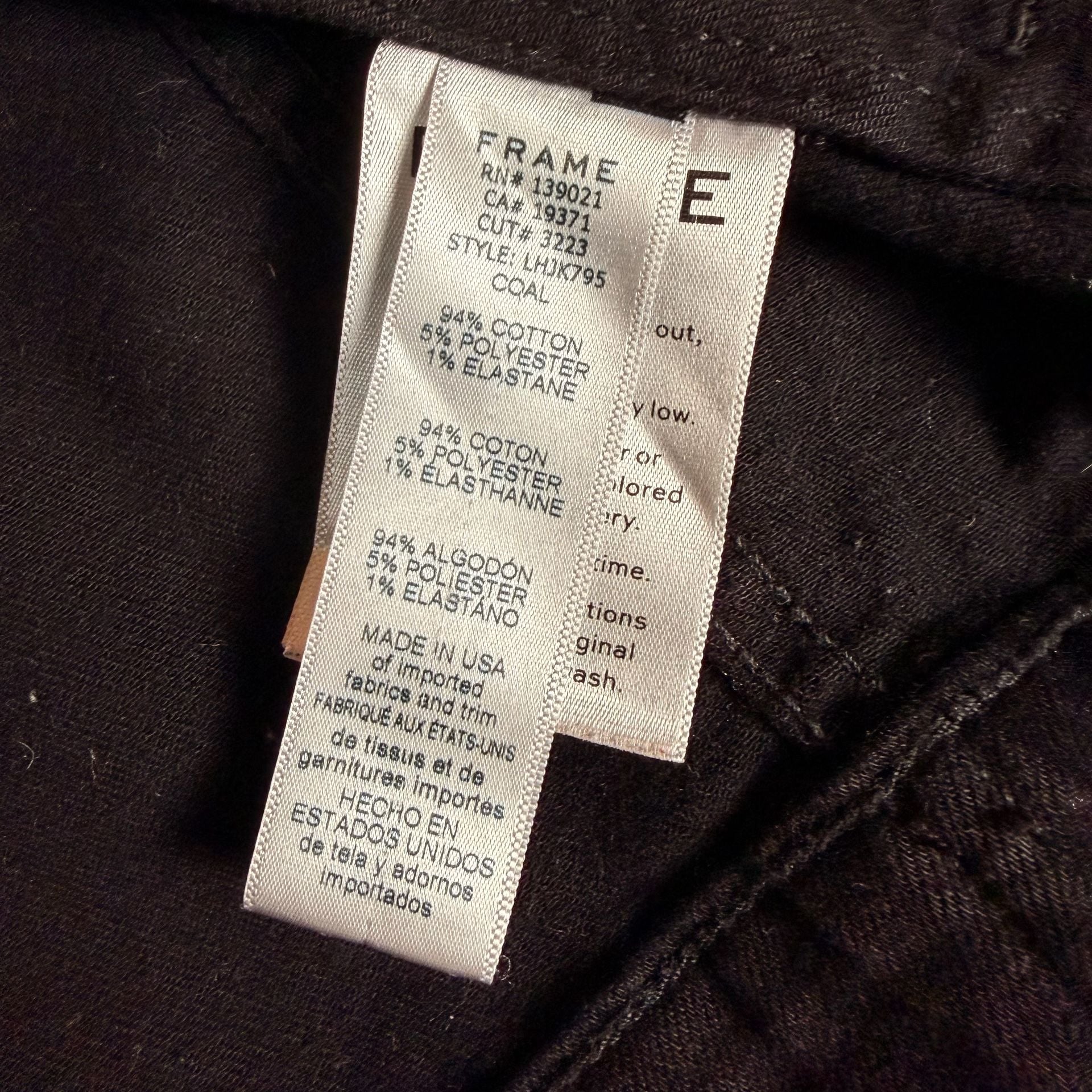 FRAME Denim Jacket Size S Black 8