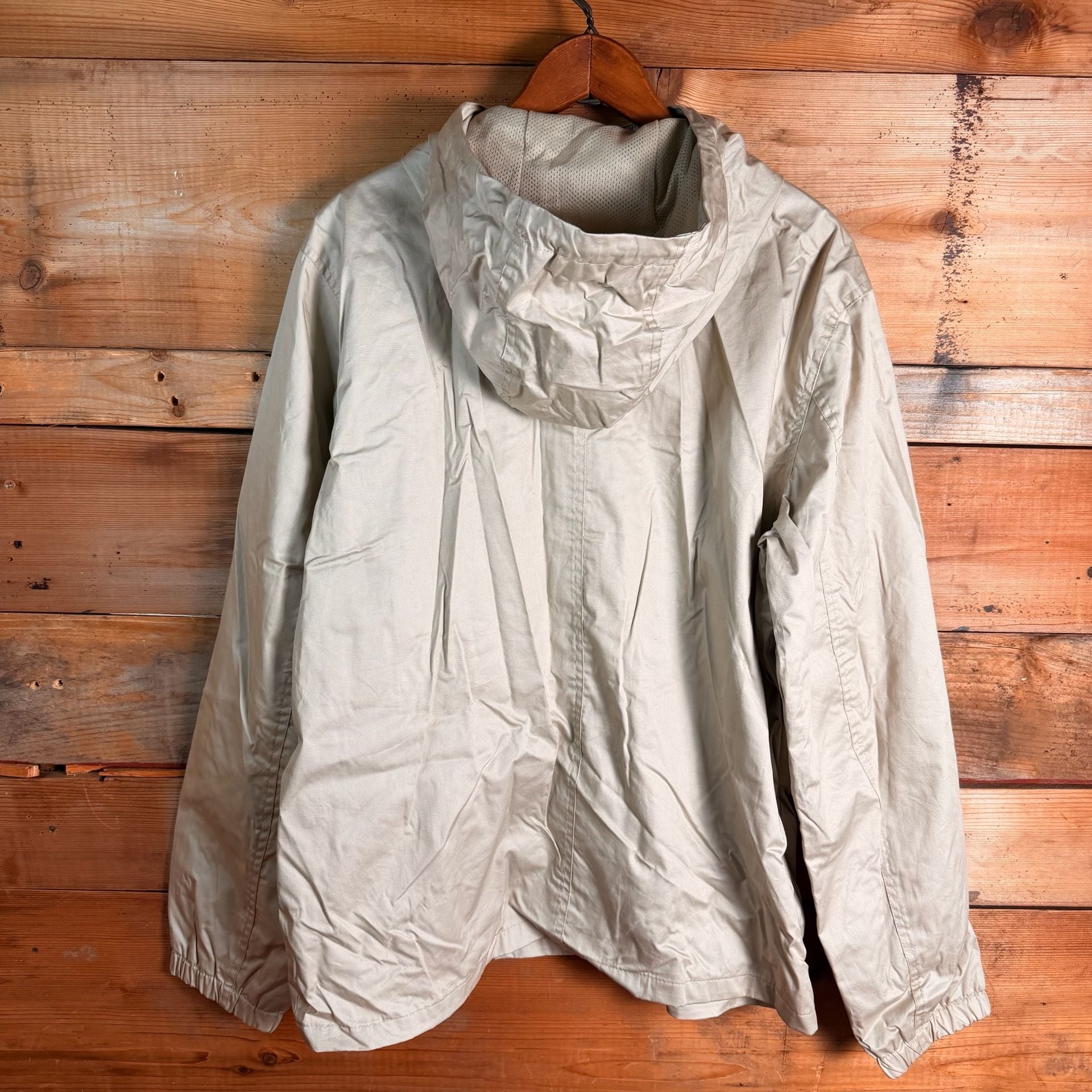 Old Navy GO-H2O Hooded Jacket Size M Tan Full Zip Utility 4