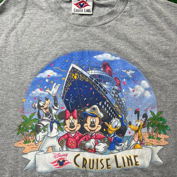 Disney Cruise Line Characters Graphic T-Shirt Gray