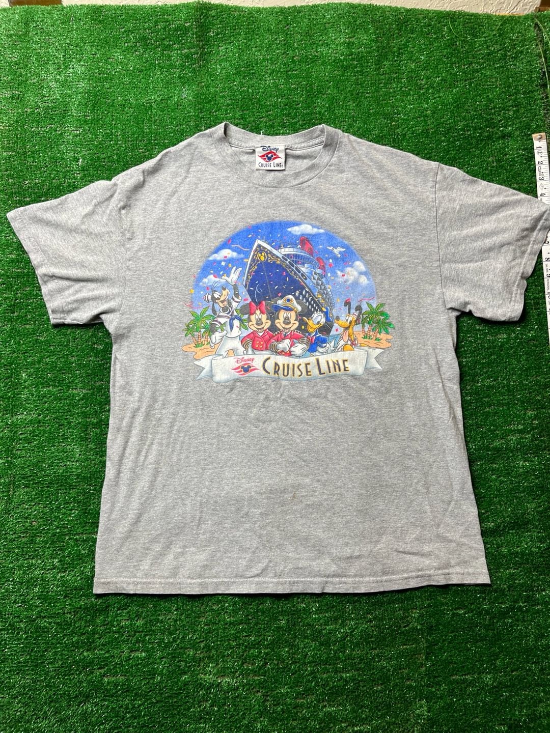 Disney Cruise Line Characters Graphic T-Shirt Gray 3